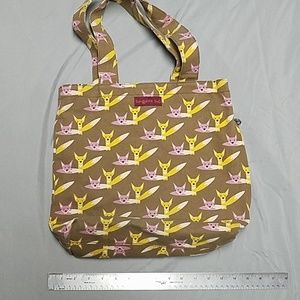 Tote bag/book bag fox print Bungalow 360
